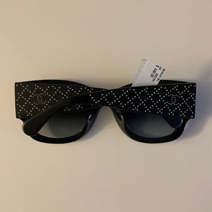 CHANEL ACETATE SQUARE BLACK  SUNGLASSES NWT